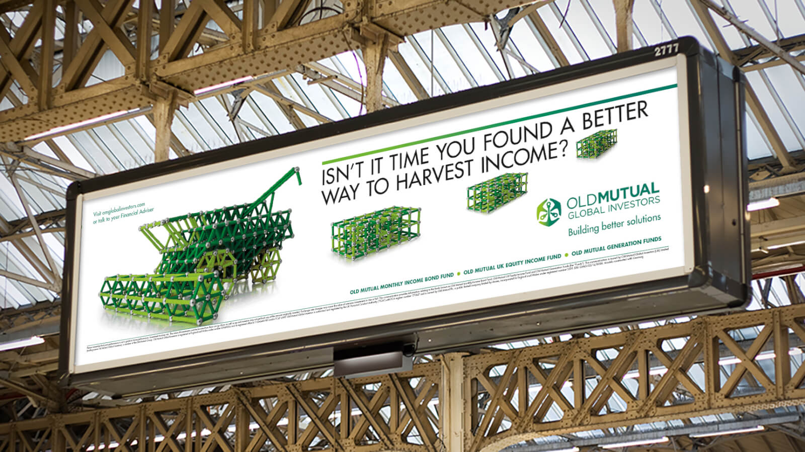 In-situ ad in train station