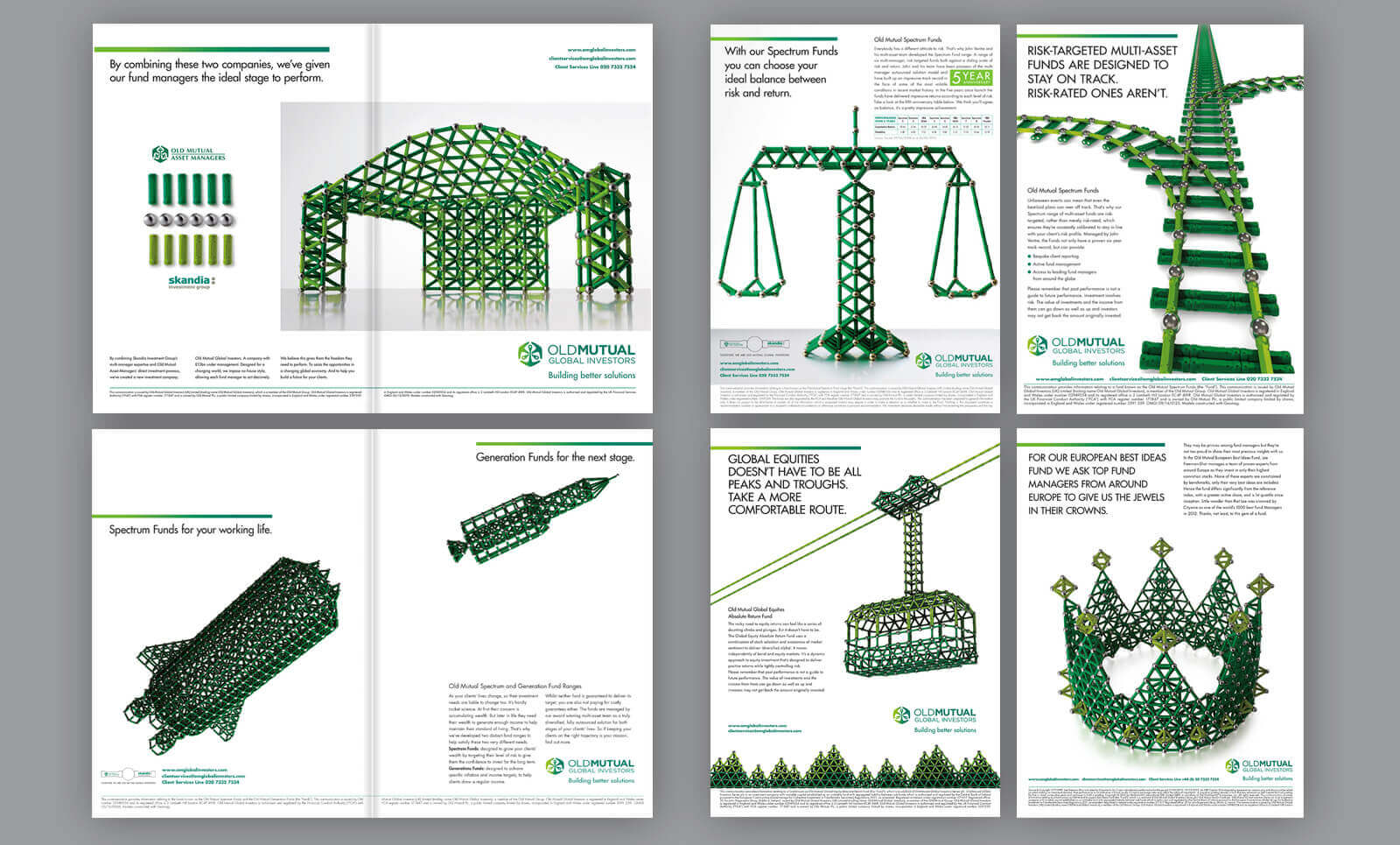 Four example Old Mutual Ads