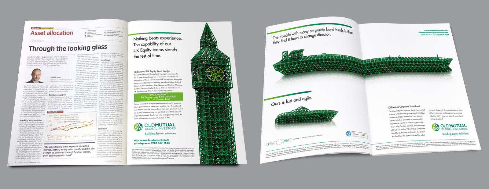 Two example Old Mutual Ads
